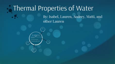 Thermal Properties Of Water By Lauren Butia