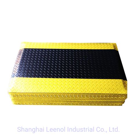 Leenol Esd Anti Fatigue Mat Black Yellow China Industrial Mat And Esd