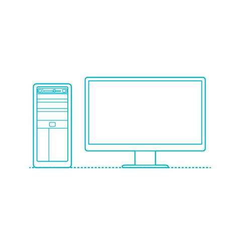 Desktop Computers Dimensions & Drawings | Dimensions.com