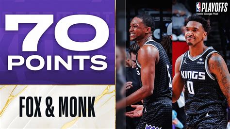 De Aaron Fox Pts Malik Monk Pts Historic Playoff Debut