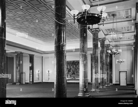 Interior view of the Reich Chancellery, 1939 Stock Photo, Royalty Free ...