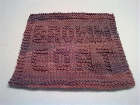 Ravelry Firefly Brown Coat Dishcloth Pattern By Holynarf Lindsay