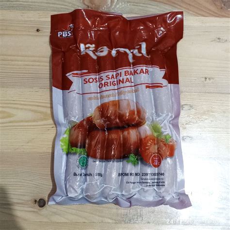 Jual Kamil Sosis Sapi Bakar Original 500g Shopee Indonesia