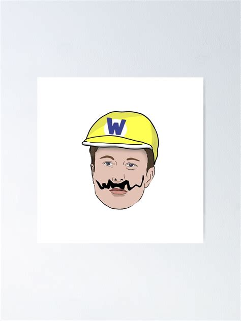 "Elon Musk Moustache SNL Meme" Poster for Sale by Barnyardy | Redbubble