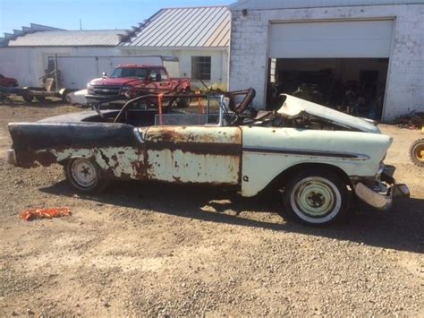 1956 Chevrolet Convertible Original Black And Yellow Car Original 265