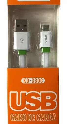 Cabo Reforçado Usb Kaidi Longo 3 Mts Carrega Rápido Oferta R 30 em