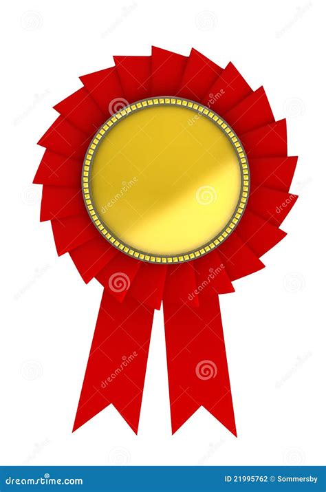 Red Award Over White Background Stock Illustration - Illustration of ...