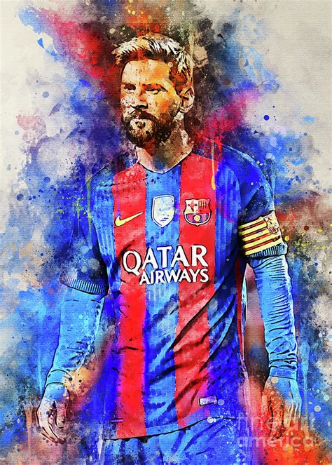 Lionel Messi Digital Art By Rezeky Art Pixels