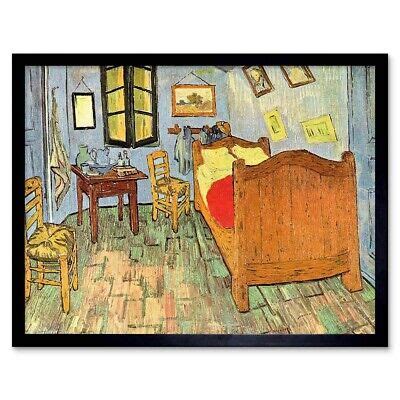 Vincent Van Gogh Bedroom Old Master Painting 12X16 Inch Framed Art