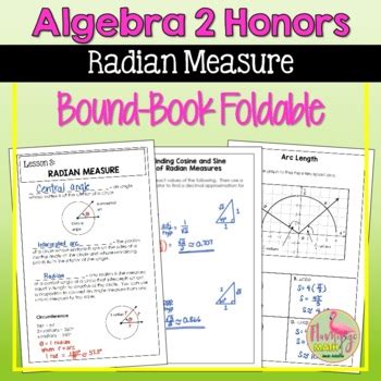 Radian Measure Foldable Unit By Flamingo Math By Jean Adams