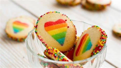 Rainbow Heart Cookies Recipe