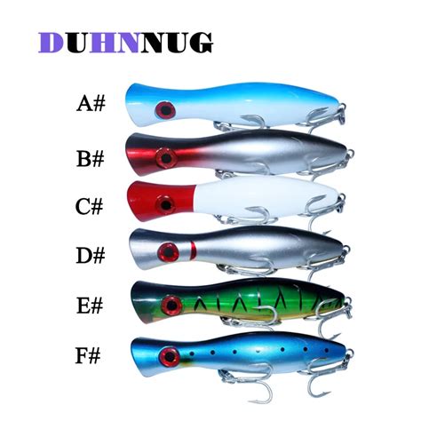 Pcs Popper Fishing Lures Topwater Floating Wobbler Cm G Saltwater