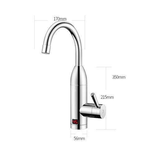 New 3000W Instant Electric Faucet Hot Water Fast Heater Under Inflow Bathroom Kitchen Heating
