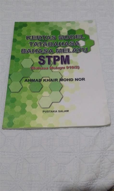 Buku Teks Kertas Model Tatabahasa Bahasa Melayu Stpm Hobbies