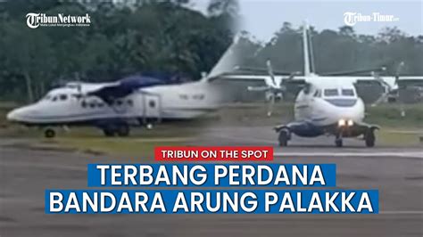 Penerbangan Perdana Pesawat Susi Air Di Bandara Arung Palakka Dari Rute