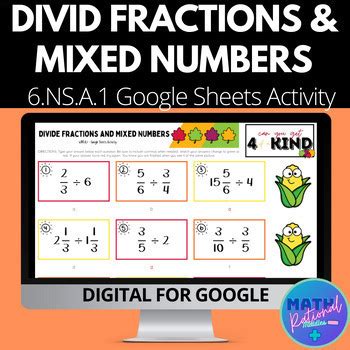 Divide Fractions And Mixed Numbers By Math Rational Middles Tpt