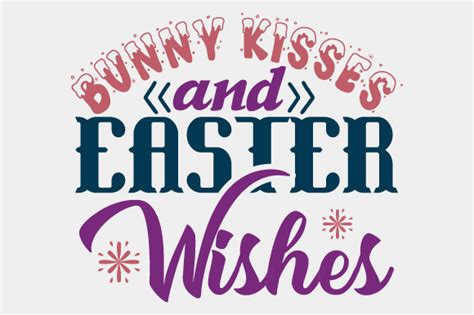 Bunny Kisses And Easter Wishes Graphic By FlowDesign Creative Fabrica