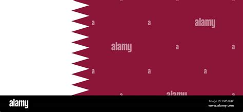 Qatar Official Flag Correct Colors And Proportions National Qatari