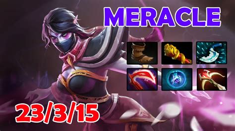 Dota 2 Meracle Play Templar Assassin 8000 Mmr With 23 Kills Youtube