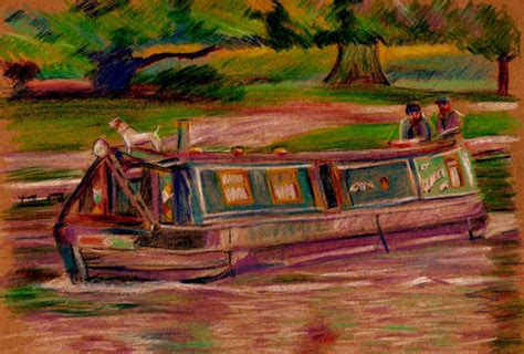 Canal Boat Drawing by 80sdisco on deviantART