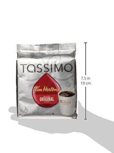 Tassimo Tim Horton S Coffee Single Serve 14 T Discs {imported From Canada} Caffeine Cams