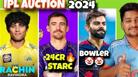 MITCHELL STARC 24 CRRCB BOWLING PAT CUMMINS 20 CRIPL AUCTION 2024