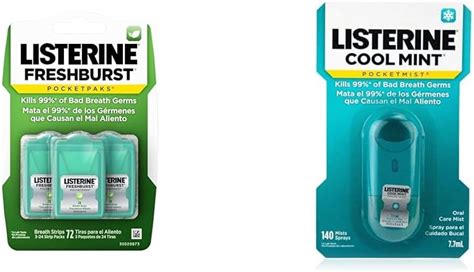 Listerine Freshburst Pocketpaks Bad Breath Strips Kills Germs