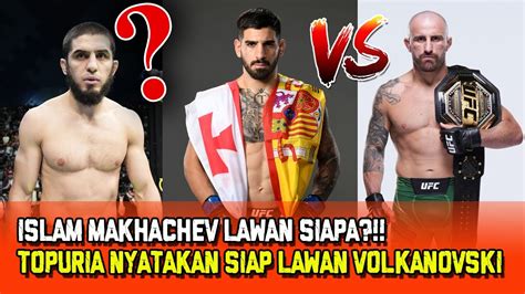 Makhachev Lawan Siapa Topuria Nyatakan Siap Lawan Volkanovski