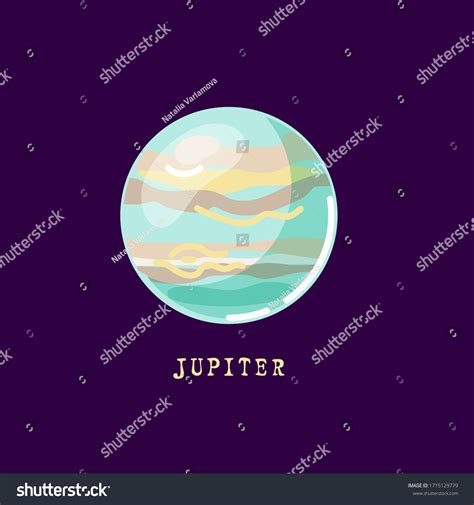 Jupiter Planet Logo Outer Space Symbol Stock Vector (Royalty Free ...