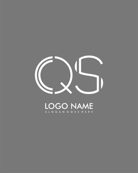 QS Initial Minimalist Modern Abstract Logo 24665100 Vector Art At Vecteezy