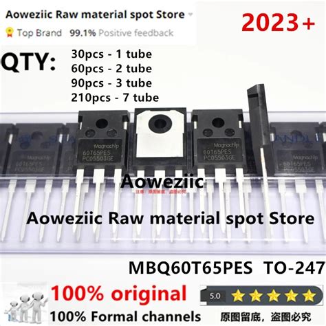 Aoweziic Tubo IGBT Original Importado 60T65 60T65PES MBQ60T65