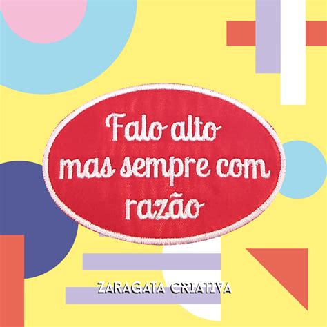 Emblema Personalizado Oval Zaragata Criativa