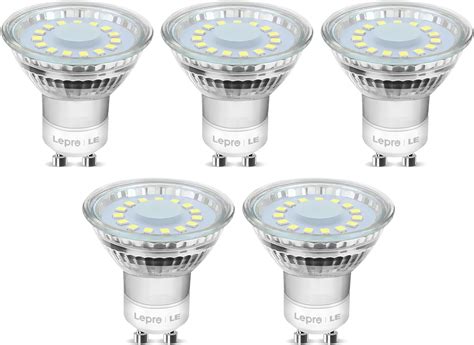 Lepro Gu Led Bulbs Cool White K W Halogen Spotlight Equivalent