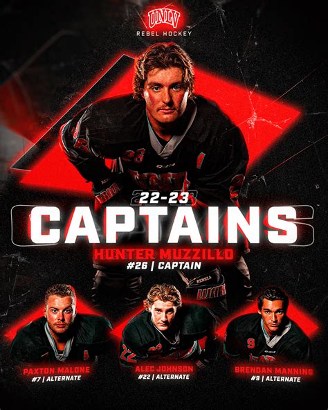 UNLV Hockey 22 | Captains on Behance