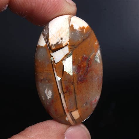 Brecciated Mookaite Jasper Cabochon Piedra Preciosa Holgada Etsy Espa A