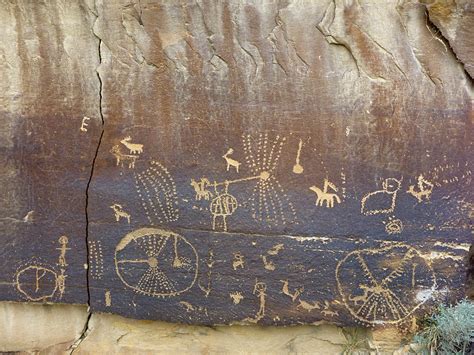 Intricate petroglyphs: Nine Mile Canyon, Utah