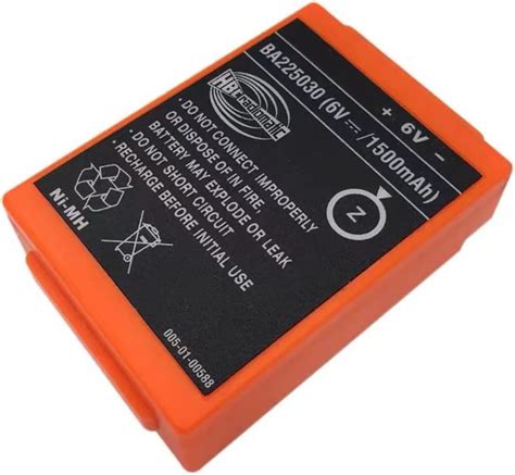 Paquete de 8 batería BA225030 de 6 V 1500 mAh para hbc radiomática