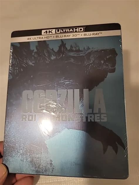 STEELBOOK GODZILLA KING Of The Monsters 4K UHD 3D Blu Ray Roi Des