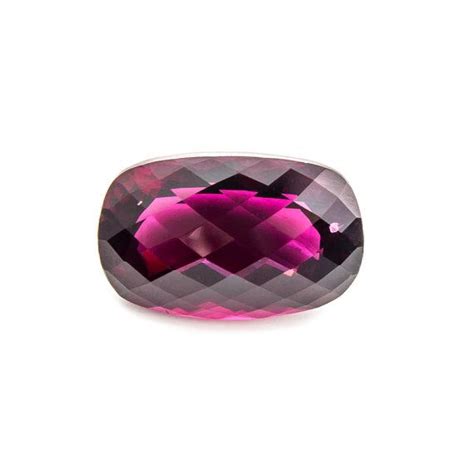 15 50 Ct Natural Pink Red Rhodolite Garnet Gemstone Checker Cushion