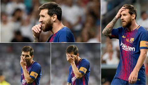 FOTO Ekspresi Kecewa Lionel Messi Usai Barcelona Ditaklukkan Real