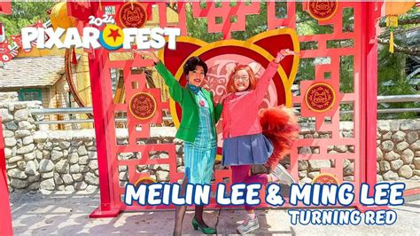 Meilin and Ming Lee Arrive at Pixar Fest [Videos]