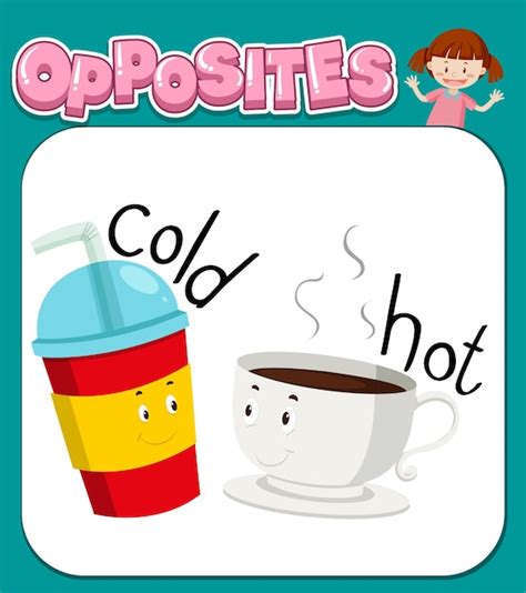 Free Vector Opposite Words For Cold And Hot