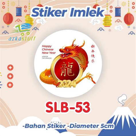 Jual Stiker Imlek Chinese New Year Stiker Toples Hampers Shopee