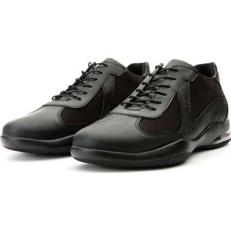 Vinci Leather The Zona Black Leather Sneaker 15123