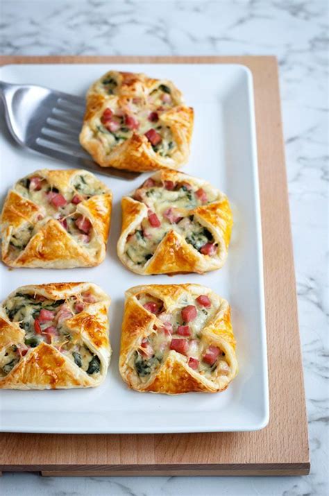 Wow Your Guests For Your Next Brunch With These Ham And Cheese Puffs Serve With A Crisp Salad For