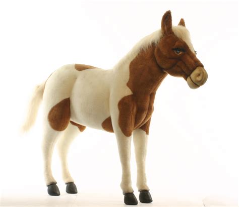 Shetland Pony White Brown Cm L Hansa Creation Inc