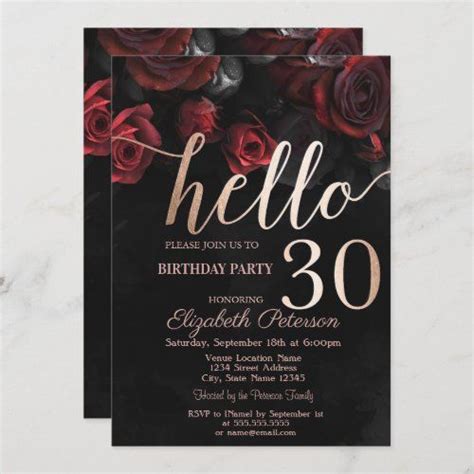 Cool 30th Birthday Party Invitation Artofit