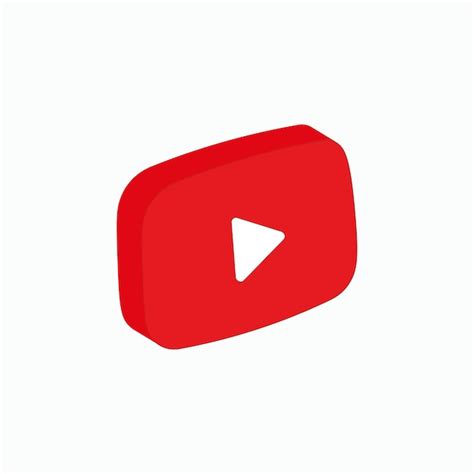 Premium Vector A Red Youtube Icon With A White Triangle On The Top