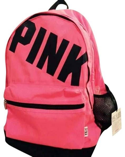 Victoria S Secret Neon Campus Bookbag Pink Backpack Pink Backpack