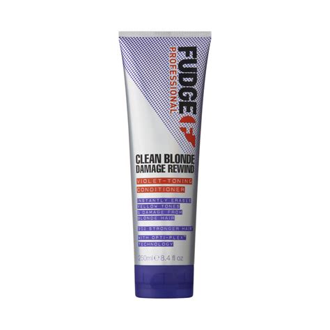Buy Fudge Professional Clean Blonde Damage Rewind Violet Purple Toning Conditioner ML Coles